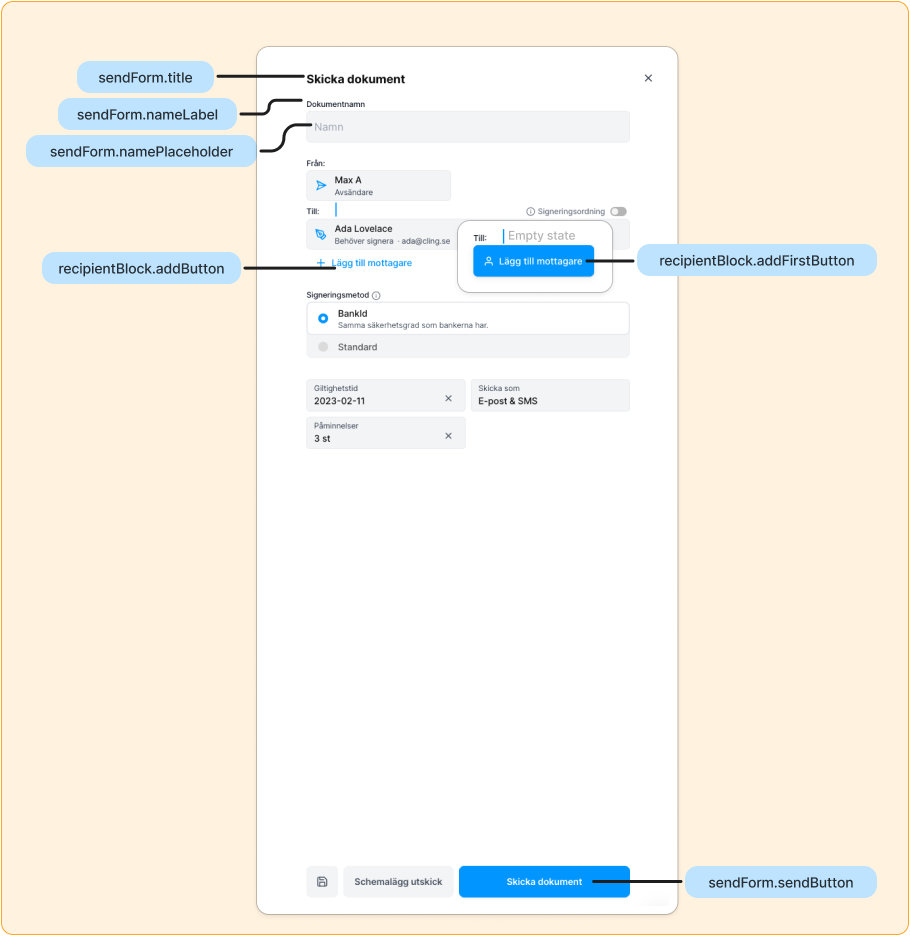 Send form
