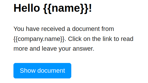 Partner email-template